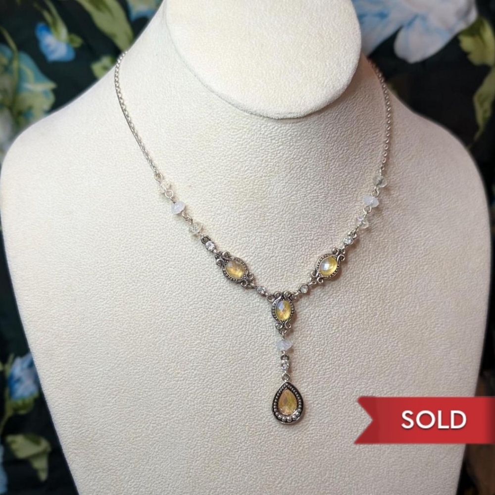 Avon Victorian Revival Silver Silver Tone Necklace